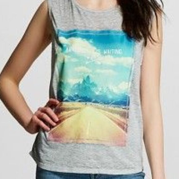 Freeze Adventure is Waiting Graphic Muscle Tee - Picture 3 of 3